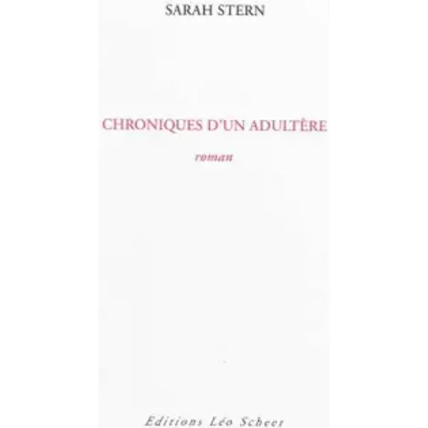 Chroniques D'un AdultèRe - Sarah Stern-image