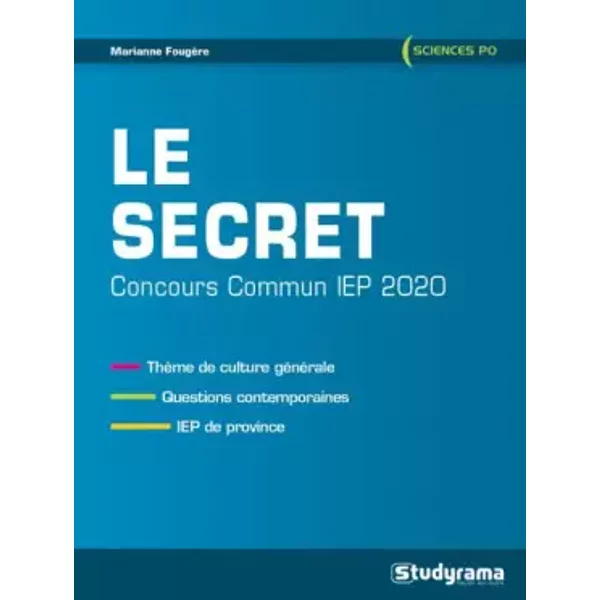 Thème 1 IEP concours commun 2020 - Marianne Fougere