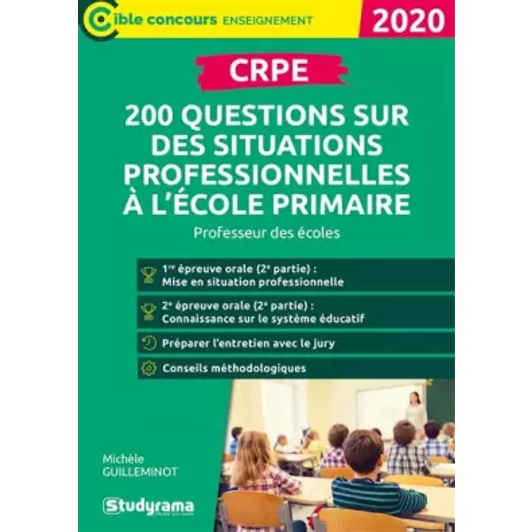 Crpe - 200 Questions Sur Des Situations Professionnelles à L'éCole Primaire - MichèLe Guilleminot-image