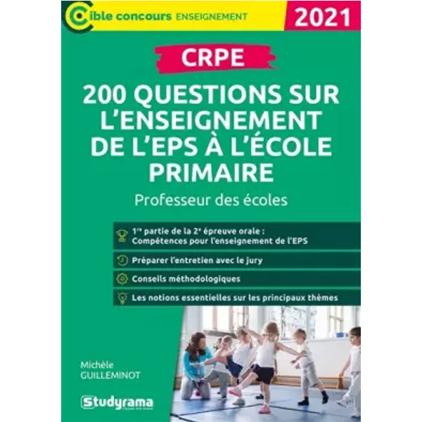 Crpe - 200 Questions Sur L'enseignement De L'eps à L'éCole Primaire: Professeur Des éColes - MichèLe Guilleminot-image
