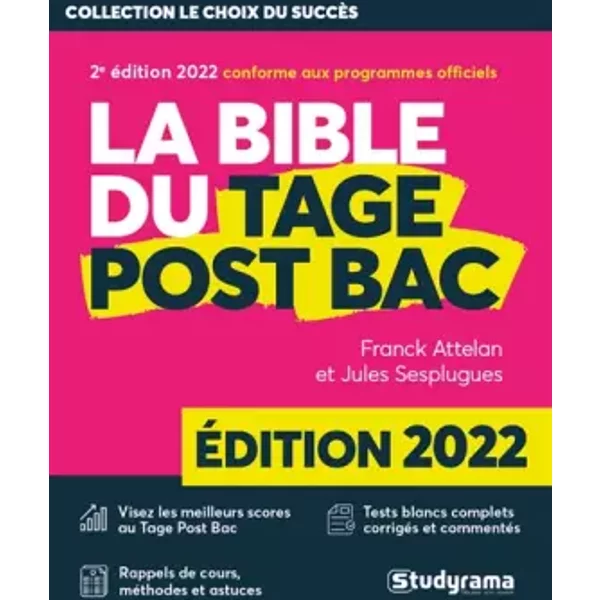 La Bible Du Tage Post Bac: Edition 2022 - Franck Attelan Et Jules Sesplugues-image