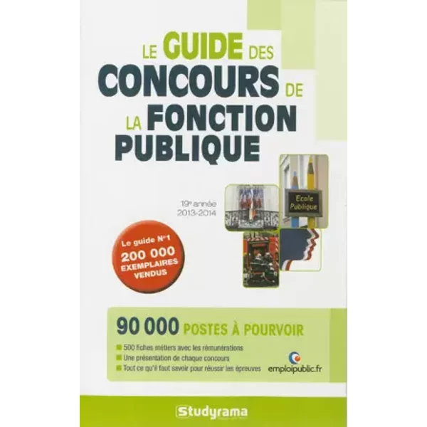 Le guide des concours de la fonction publique - Studyrama