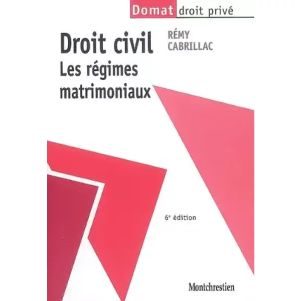 Droit Civil : Les RéGimes Matrimoniaux - RéMy Cabrillac-image