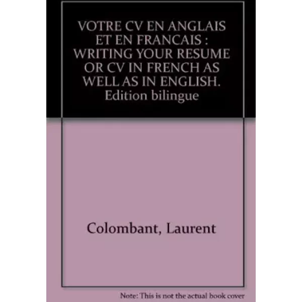 Votre Cv En Anglais Et En FrançAis - Elisabeth De Visme, Laurent Colombant-image