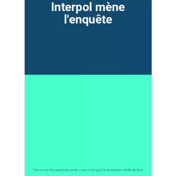 Interpol MèNe L'enquêTe-image