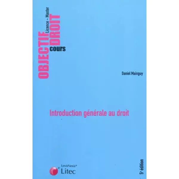 Introduction GéNéRale Au Droit - Daniel Mainguy-image