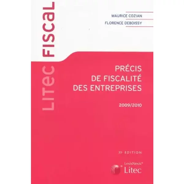 PréCis De Fiscalité Des Entreprises 2009-2010 (Ancienne éDition) - Maurice Cozian-image