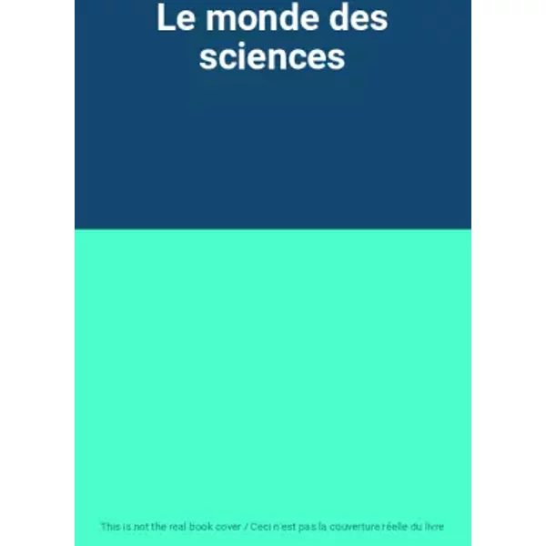 Le Monde Des Sciences-image