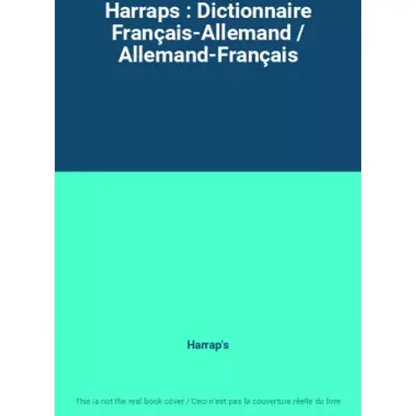 Harraps : Dictionnaire FrançAis-Allemand / Allemand-FrançAis - Harrap's-image