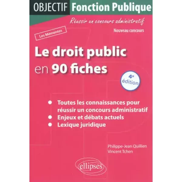 Le Droit Public En 90 Fiches - Philippe-Jean Quillien, Vincent Tchen-image