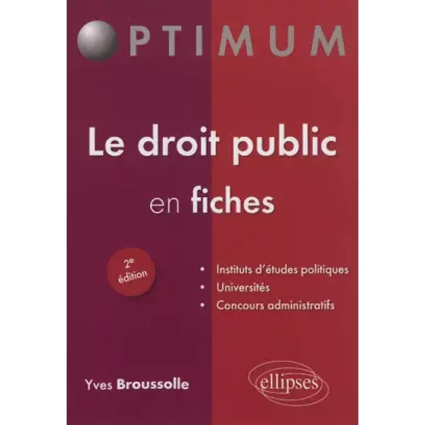 Le Droit Public en Fiches - Yves Broussolle