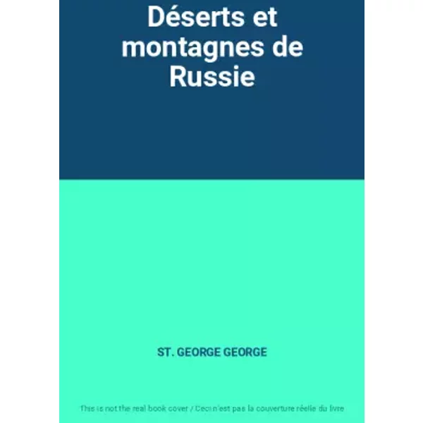 DéSerts Et Montagnes De Russie - St. George George-image