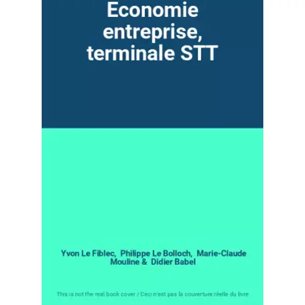 Economie Entreprise, Terminale Stt - Yvon Le Fiblec, Philippe Le Bolloch, Marie-Claude Mouline, Didier Babel-image