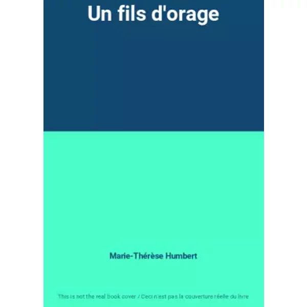 Un Fils D'orage - Marie-ThéRèSe Humbert-image