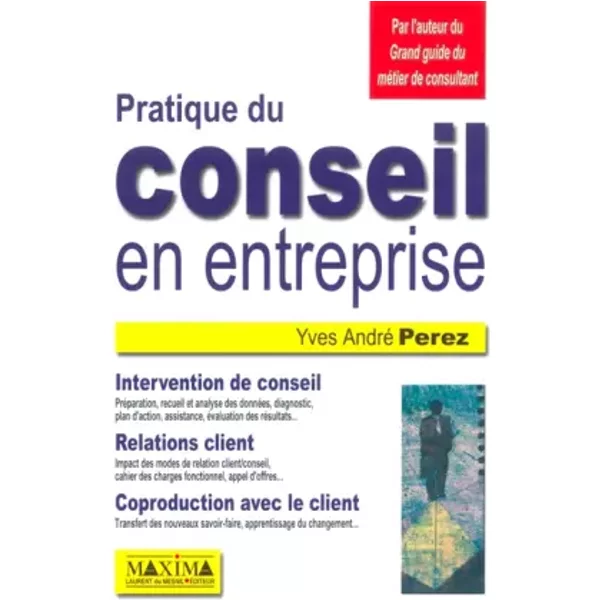 PRATIQUE DU CONSEIL ENTREPRISE - YVES-ANDRE PEREZ