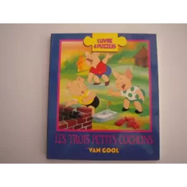 Les Trois Petits Cochons (1 Livre, 4 Puzzles) - Van Gool-image