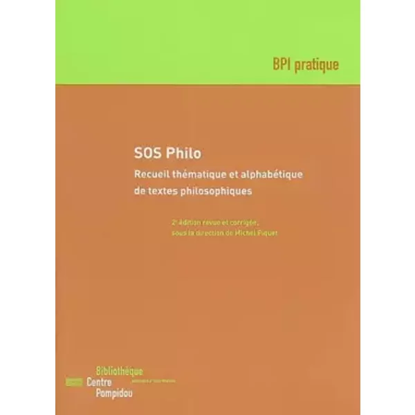 Sos Philo. 2èMe éDition - Collectif, Michel Paquet-image