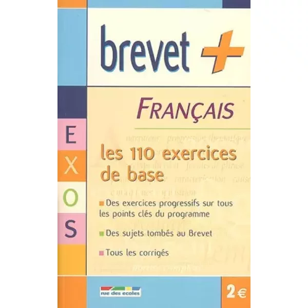 FrançAis : Les 110 Exercices De Base - Rue Des éColes-image