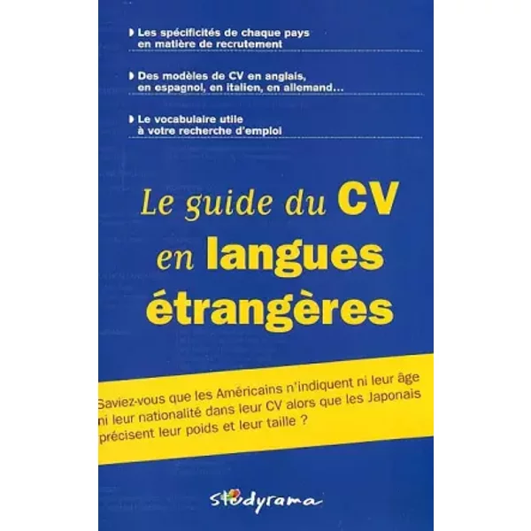 Le Guide Du CV En Langues éTrangèRes - ValéRie Lachenaud, Miren Lartigue-image