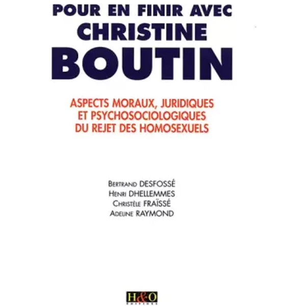 Pour en finir avec Christine Boutin - Collectif