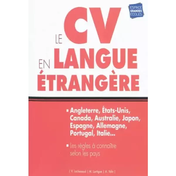 Le Cv En Langue éTrangèRe - ValéRie Lachenaud, Miren Lartigue, Amina Yala-image