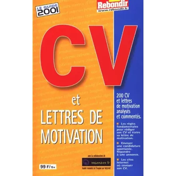 Cv Et Lettres De Motivation. Le Guide 2001 - Agathe Bonnet-image