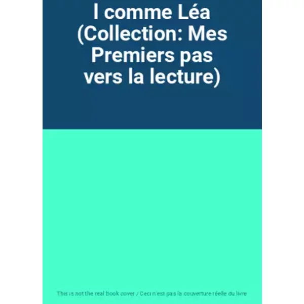 L Comme LéA (Collection: Mes Premiers Pas Vers La Lecture)-image