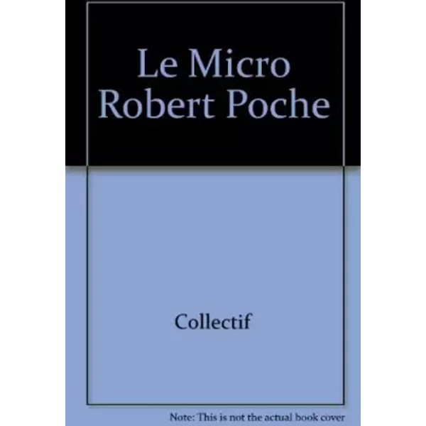 Micro Robert Poche T1 Langue Francaise - Collectif-image