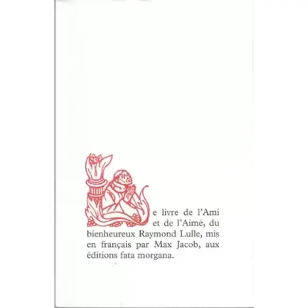 Le Livre de l'Ami et de l'Aimé - Raymond Lulle