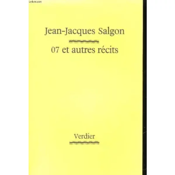 07 Et Autres RéCits - Jean-Jacques Salgon-image