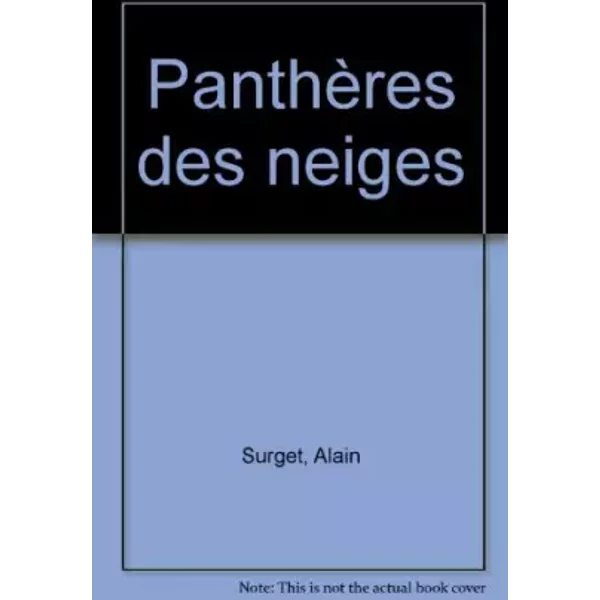 PanthèRes Des Neiges - Alain Surget-image