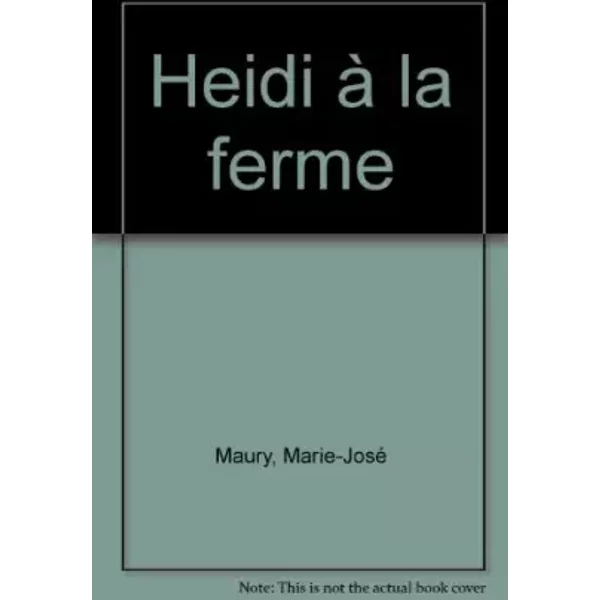 HeïDi à La Ferme - Marie-José Maury-image
