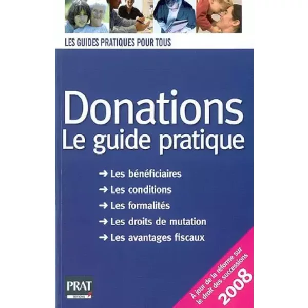 Donations : Le Guide Pratique 2008 - Sylvie Dibos-Lacroux, Manon Rossetti-image