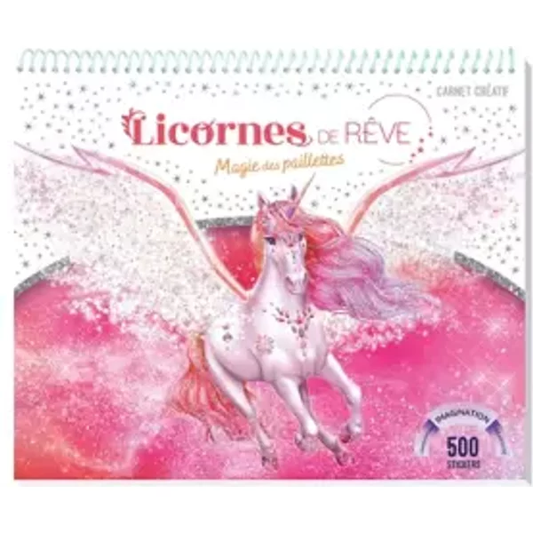 Licornes De RêVe - Carnet CréAtif - Magie Des Paillettes - Christine Alcouffe-image