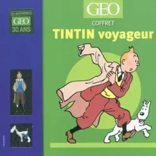COFFRET TINTIN VOYAGEUR - LIVRE TINTIN GRAND VOYAGEUR DU SIECLE + 2 FIGURINES - Collectif