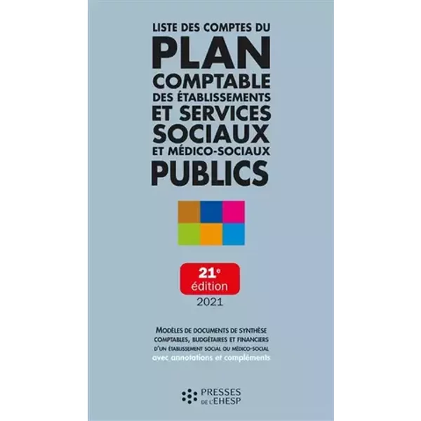 Liste des comptes du plan comptable des ESMS publics - Jean-Marc Le Roux
