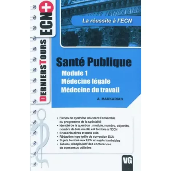Santé Publique Module 1 : MéDecine LéGale, MéDecine Du Travail - Adeline Markarian-image