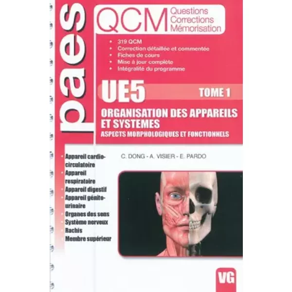 Organisation Des Appareils Et SystèMes UE5 : Tome 1 - Catherine Dong, Antoine Visier Et Emmanuel Pardo-image