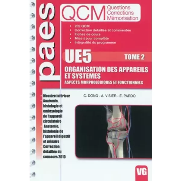 Organisation Des Appareils Et SystèMes UE5 : Tome 2 - Catherine Dong, Emmanuel Pardo Et Antoine Visier-image