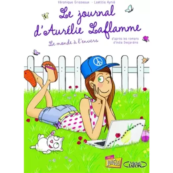 Le Journal D'auréLie Laflamme - Tome 2 Le Monde à L'envers (02) - Veronique Grisseaux, India Desjardins-image
