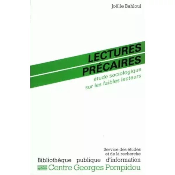 Lectures précaires - Joëlle Bahloul