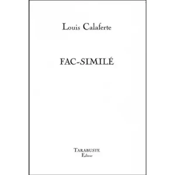 Fac-similé - Louis Calaferte