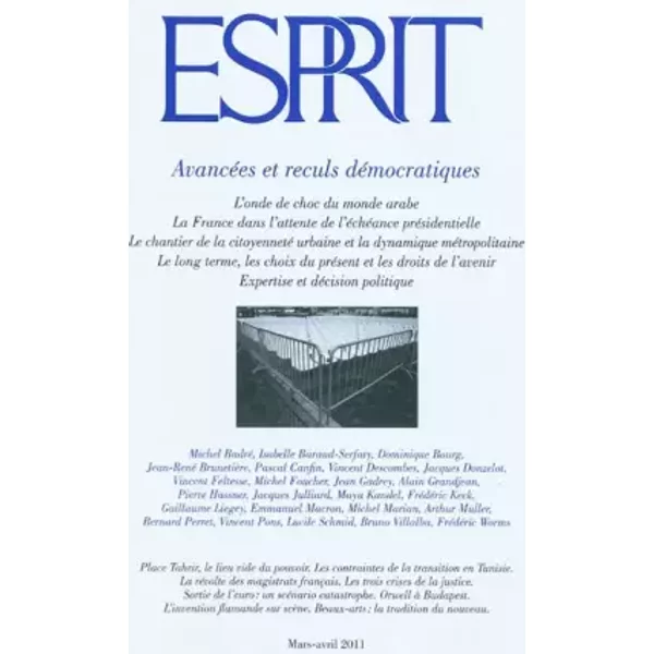 Esprit, N° 373, Mars-Avril 2 : AvancéEs Et Reculs Democratiques - Olivier Mongin Et Marc-Olivier Padis-image