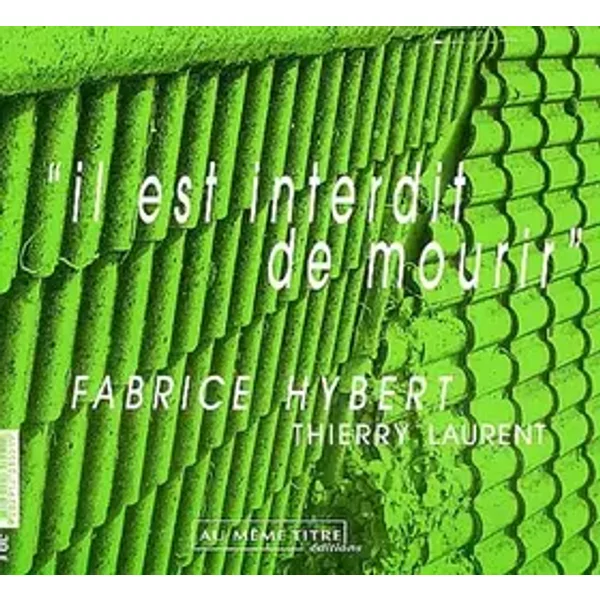 Il est interdit de mourir : Dying is not allowed - Fabrice Hybert, Thierry Laurent