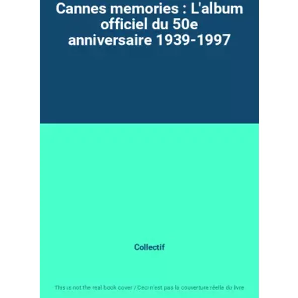 Cannes memories : L'album officiel du 50e anniversaire 1939-1997 - Collectif
