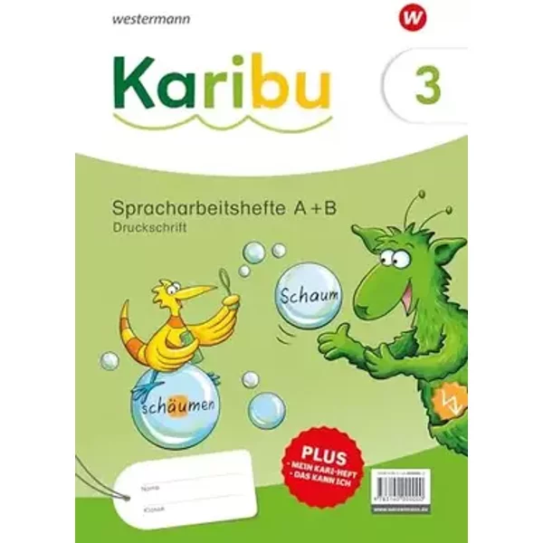 Karibu - Ausgabe 2024: Spracharbeitshefte 3 Druckschrift mit Diagnoseheft - unknown author