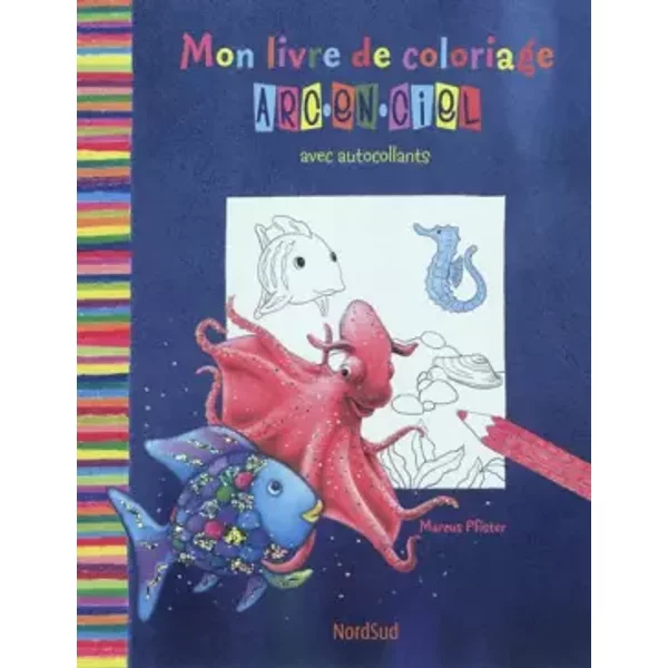 Mon Livre De Coloriage Arc-En-Ciel: Avec Autocollants - Marcus Pfister-image