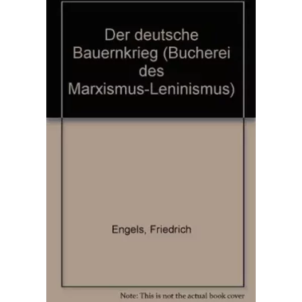 Der Deutsche Bauernkrieg (BüCherei Des Marxismus-Leninismus) (German Edition) - Friedrich Engels-image