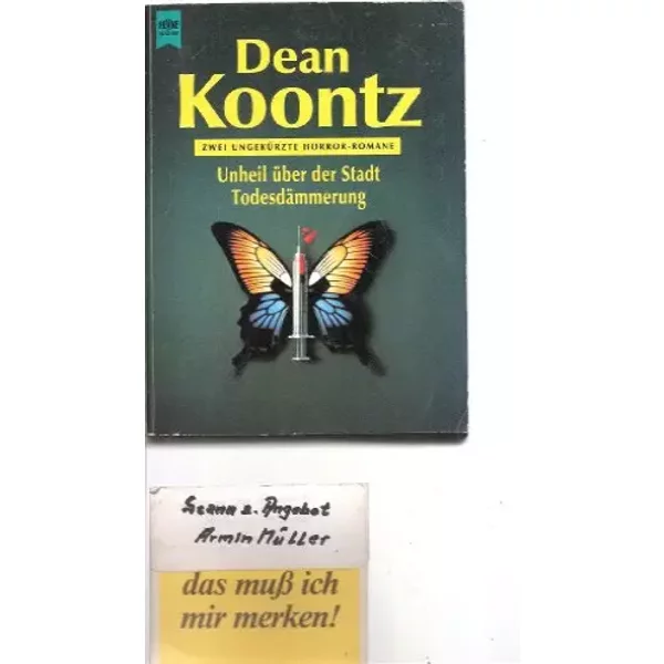 Unheil üBer Der Stadt / TodesdäMmerung - Zwei Romane In Einem Band - Dean R Koontz-image