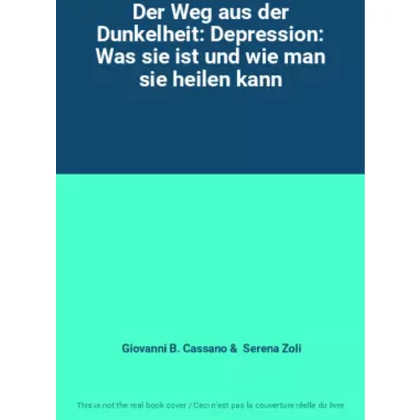 Der Weg Aus Der Dunkelheit: Depression: Was Sie Ist Und Wie Man Sie Heilen Kann - Giovanni B. Cassano, Serena Zoli-image